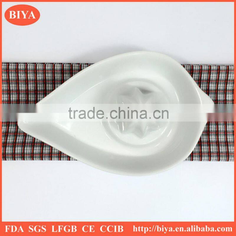 orange juicer porcelain orange juice drink dish, porcelain juice lapping cup, grinding boat plate, ground leaf dish