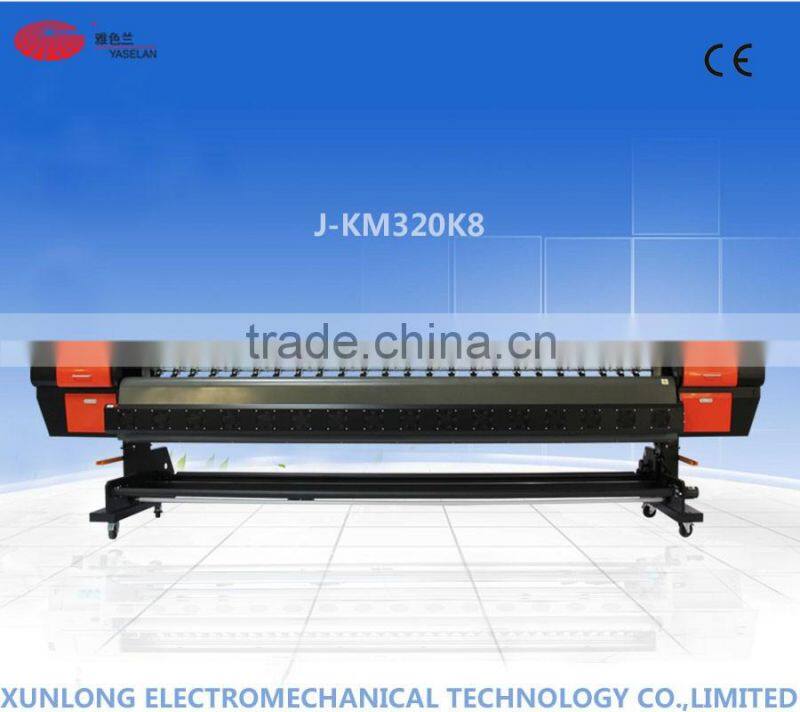 Yaselan brand Can print vinyl material konica KM512 Solvent printer
