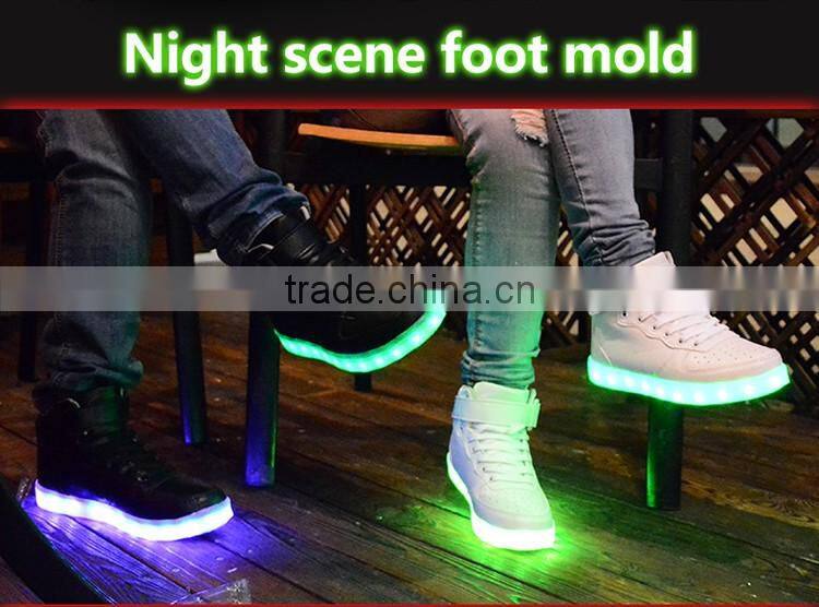 Dubai shoes 2016 summer LED shoes glowing flashing shoes adult