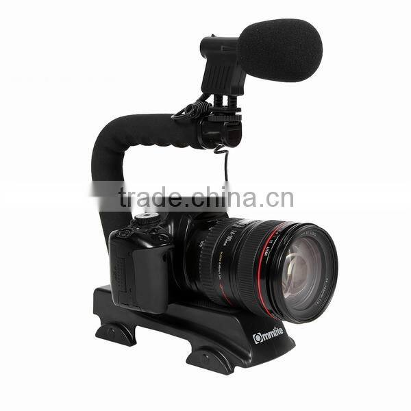 Commlite wheel-style Video handle Video Camera Stabilizer System for All Cameras and Camcorders