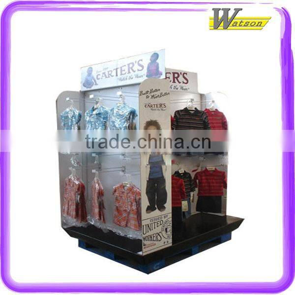 Recycled Portable supermarket promotion paper cardboard pallet display for layette