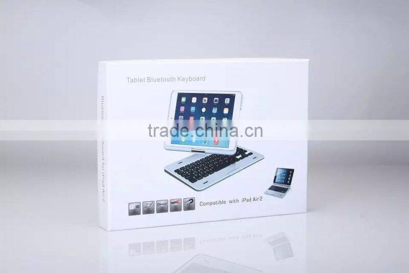 360 Swivel Rotating Stand Case Cover+Bluetooth Keyboard For iPad Air 2 /for iPad 6