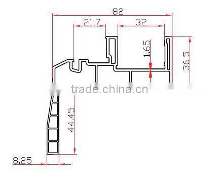 China Custom made Poly vinyl Chloride upvc profiles
