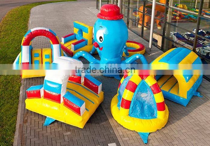 Funny adult inflatable obstacle course inflatable octopus playground for sale