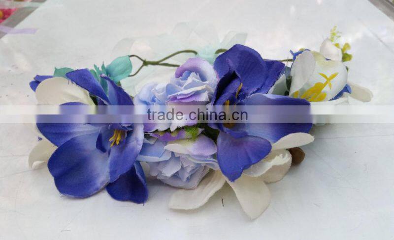 wholesale Fashion tiara flower crown headband women wedding hair crown handband girls