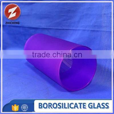 customized colored frost glass lamp-chimney