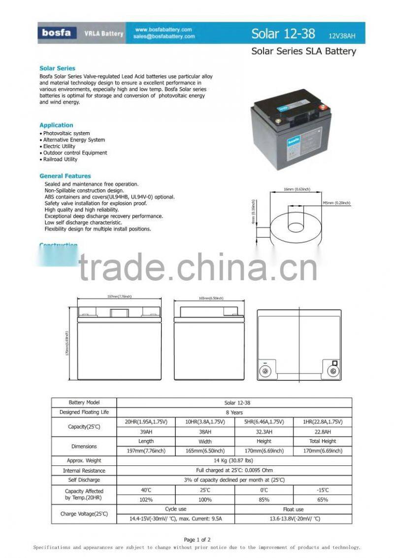 24v agm deep cycle battery 12volt 24 volt battery sla battery manufaturer