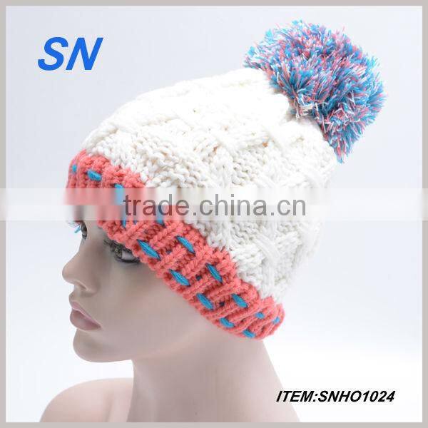 high quality beanie knitting winter earflap hat