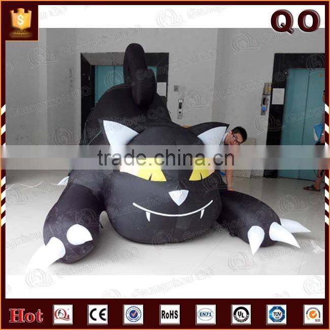Alibaba China giant durable cartoon cat halloween decoration inflatable animal