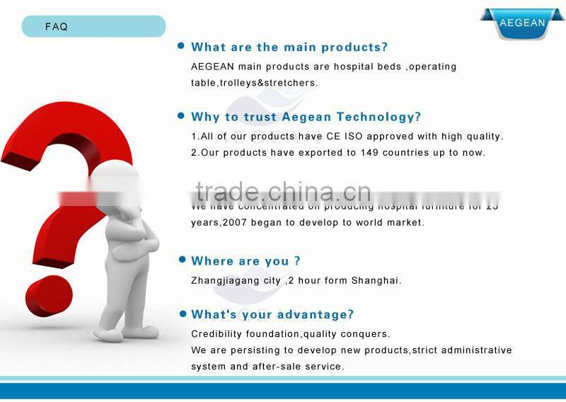 AG-SC002 with four wheels CE&ISO approved for folding hospital bed screen curtain