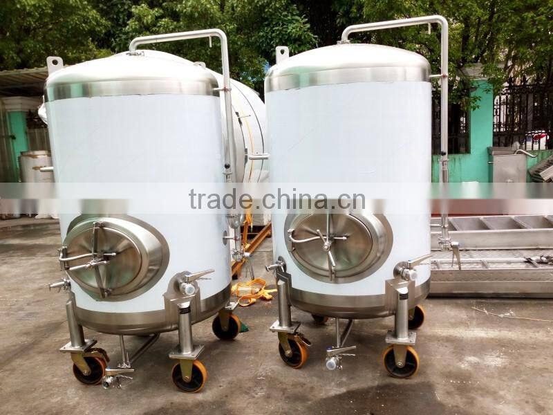 stainless steel fermentation tank with universal wheel