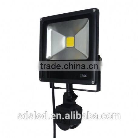 LED 20W IP65 Integrated Natural White Black PIR Outdoor Led Flood Light