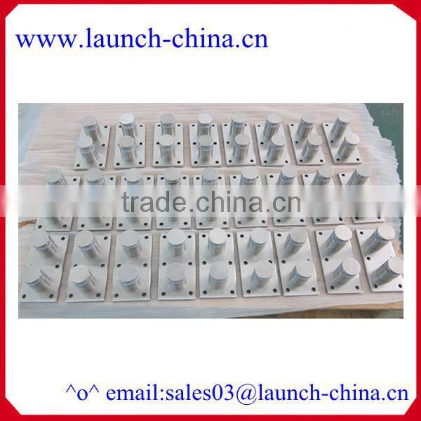 stainless steel double glass standoff with 200*100*10mm back plate