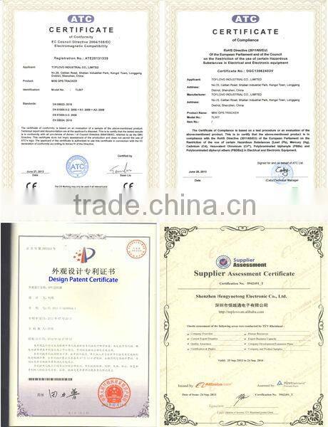 TopLovo TL007 GPS Factory GPS Tracking Chip for Dogs and travel saftey with SOS and GEO-Fence Alarm