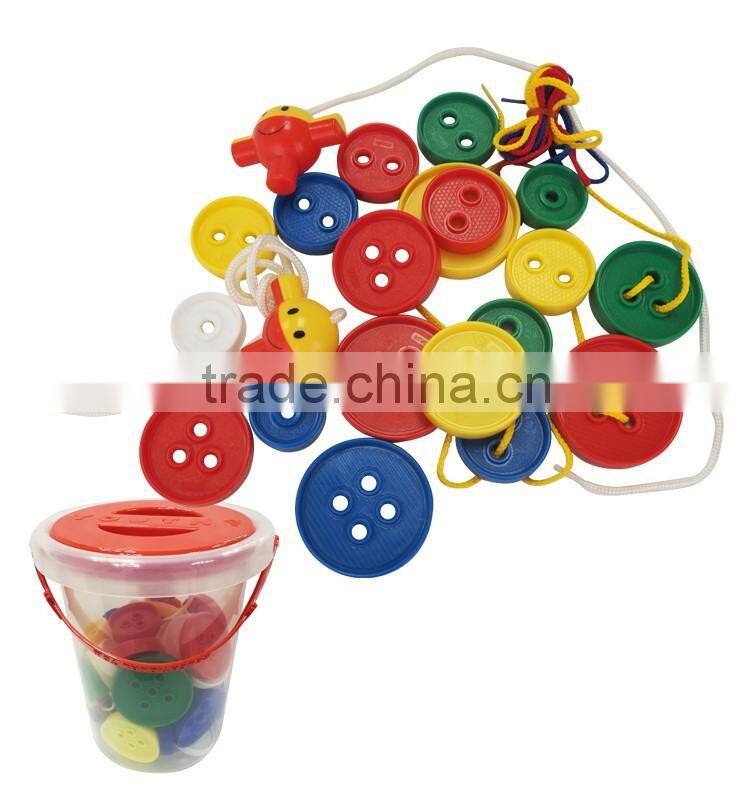 Nursery School Kid's Educational Toy 54PCS Big Button Tub