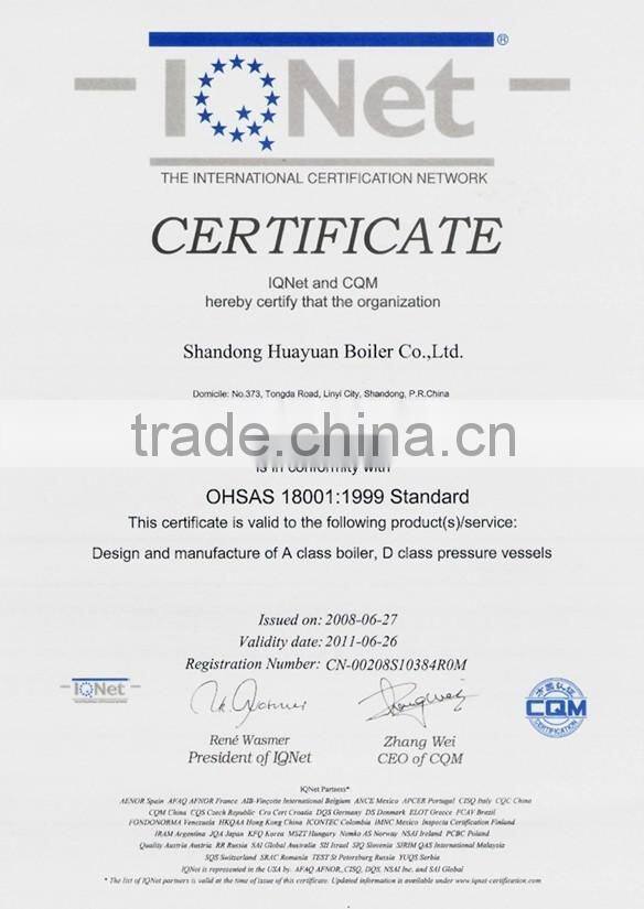 High Efficiency Solid Waste fired Steam Boiler for industry