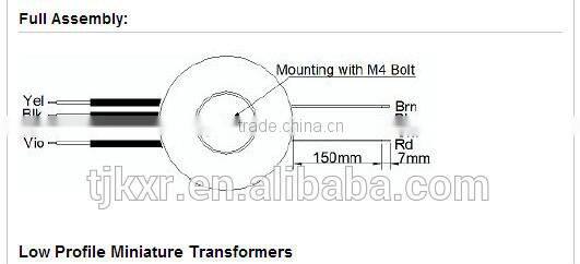 Miniature Open Style Toroidal Step Down Transformer, Transformer from 220V to 12V, 220V 24V Transformer with CE RoHS Approved