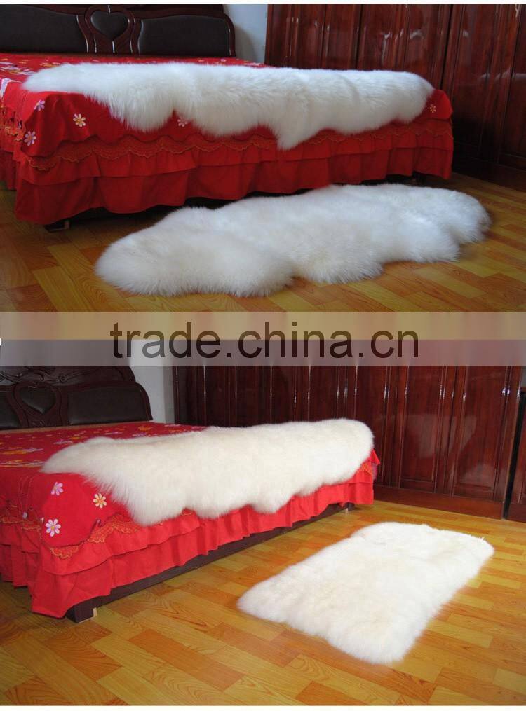sheepskin rug home decoration ,round shape luxury sheep fur carpet