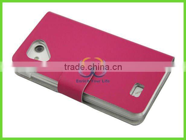 Romantic pink leather skins for cell phones case for htc