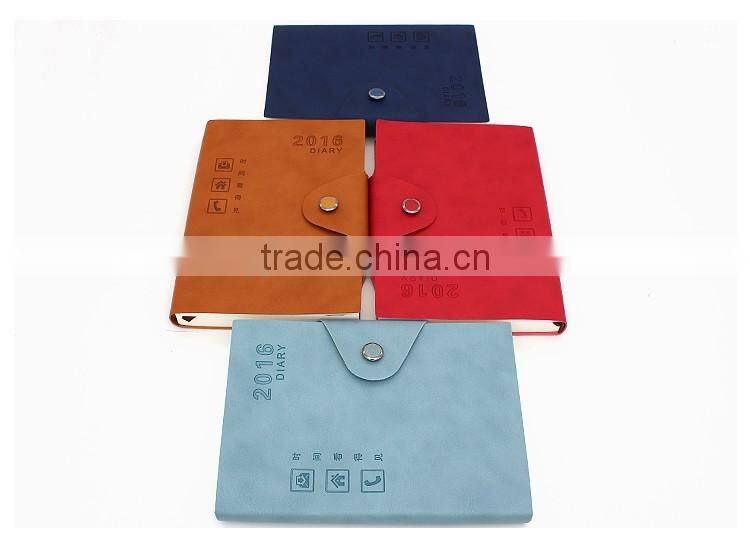 2016 A5 pu leather planner notebook