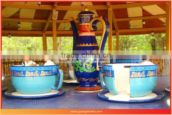 New theme park rides electic rotary tea cup rides for Family amusement