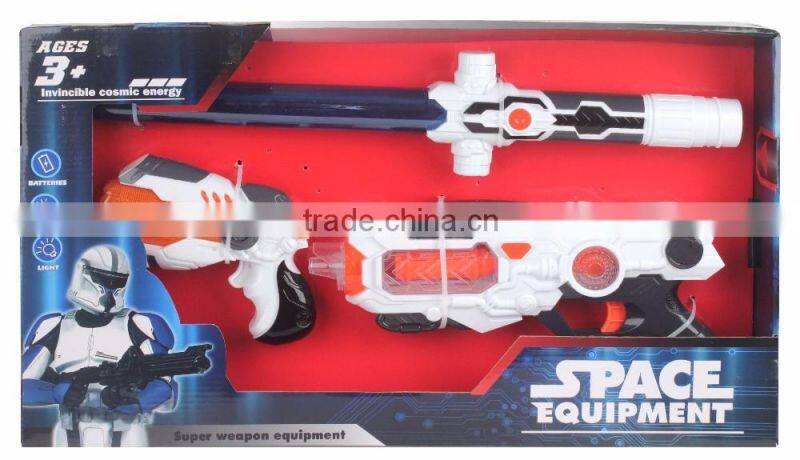 Hot item space toy gun electric gun with telescope and light sounds gun for kids
