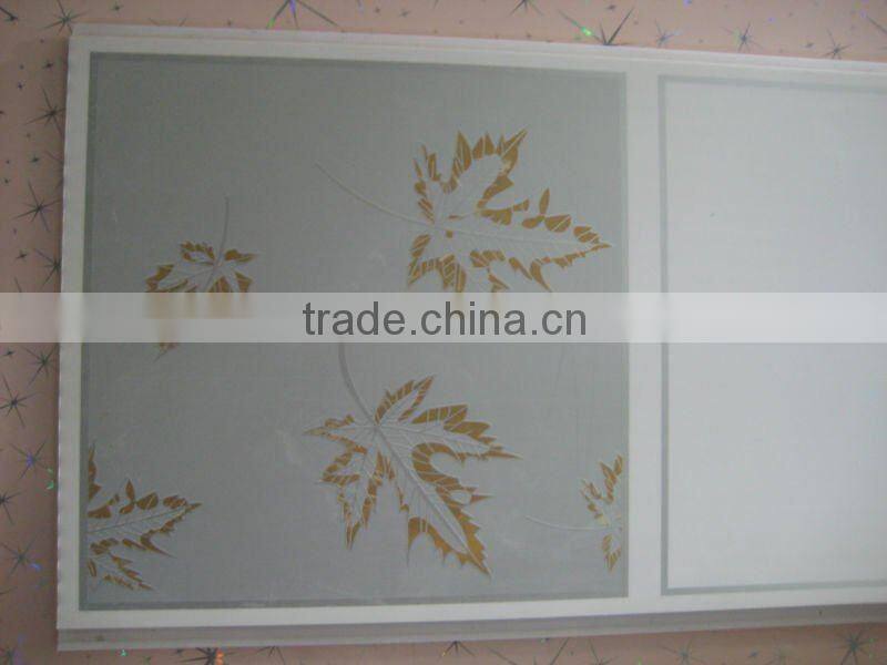 hot sale interior decoration bathroom ceiling tile design pvc wall covering panels for house