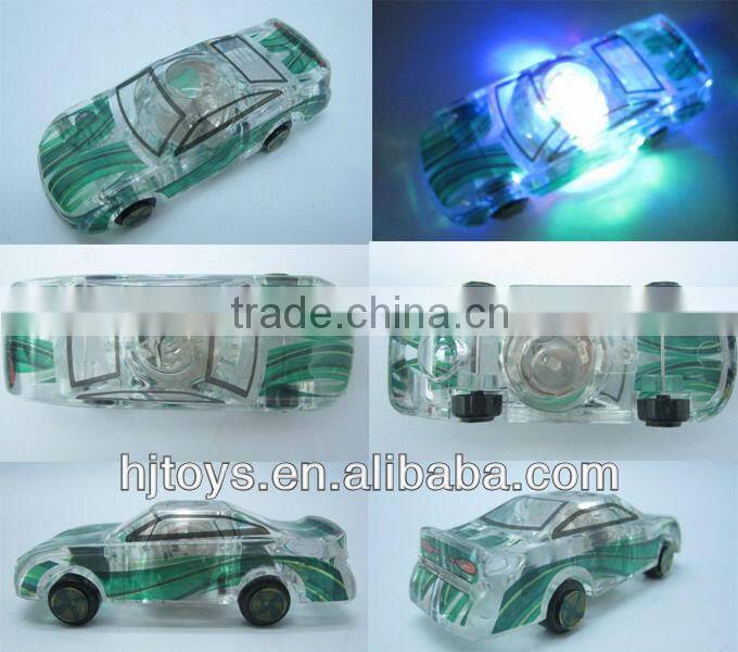 Flash crystal car with 3 LED light