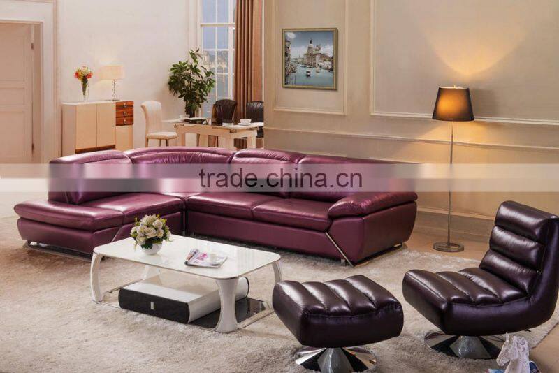 2016 Leather Sectional Sofa Set Livingroom Home Furniture 8072