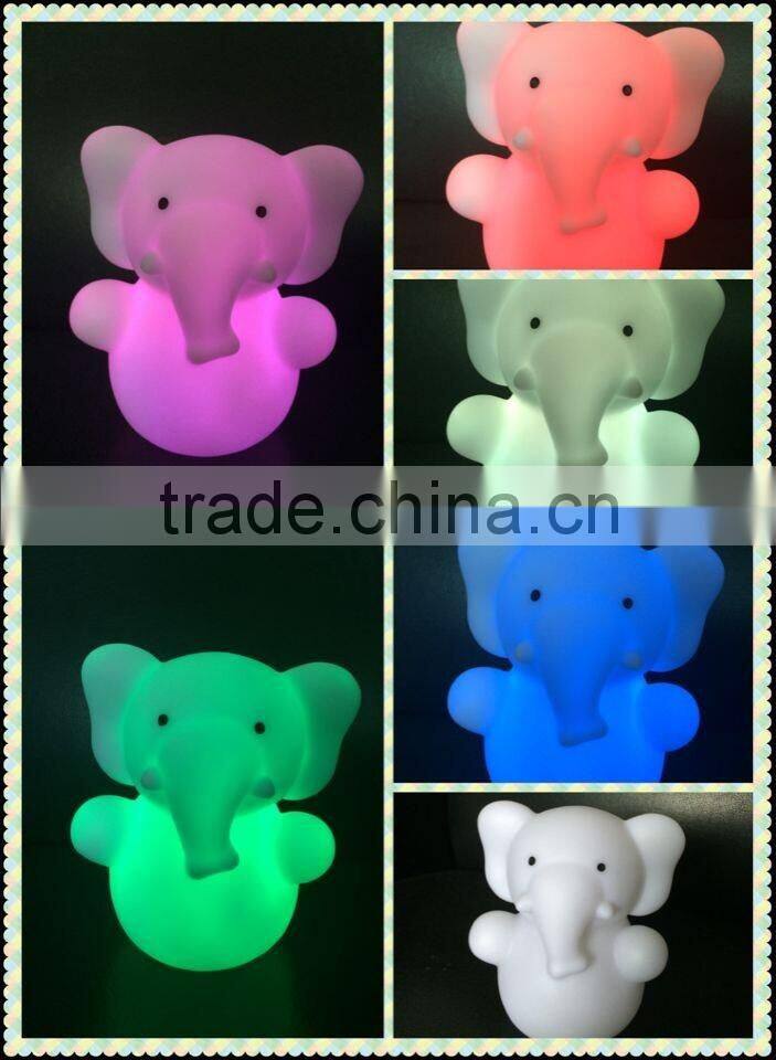 Novelty And Cute color changing LED night light easter bunny toy