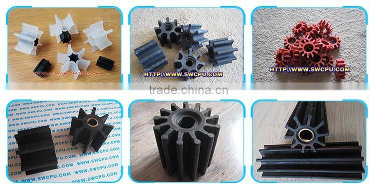 OEM large sizes NBR EPDM Silicone Viton rubber impellers