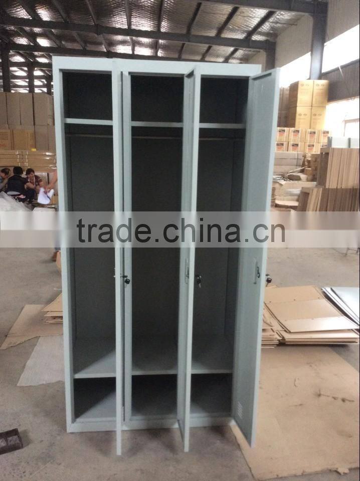 Hot sale modern knock down steel 4-door bathroom cabinet