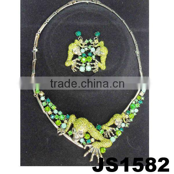 unique mens womens crystal skull necklace set