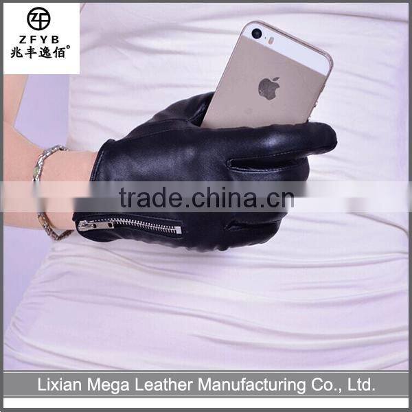 China wholesale custom Valentines Day Gifts leather gloves