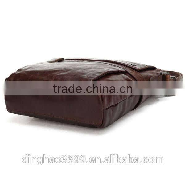 Dongguan factory shoulder bag Fashion Leather Briefcase Waterproof bag for men