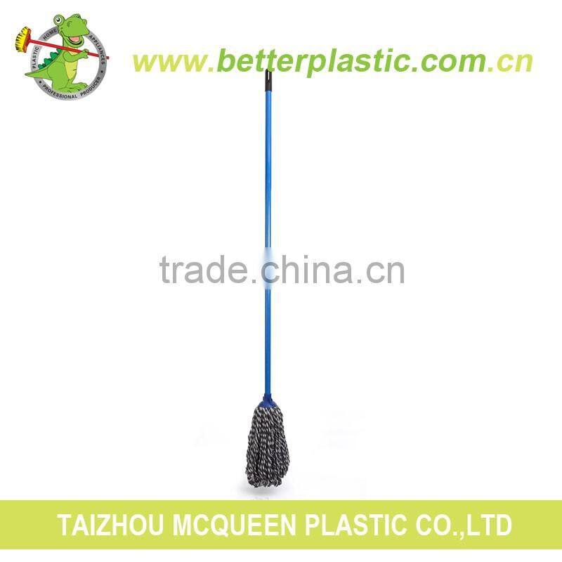 Factory hot sales wholesale iron handle plastic head microfiber floor cleaning mop