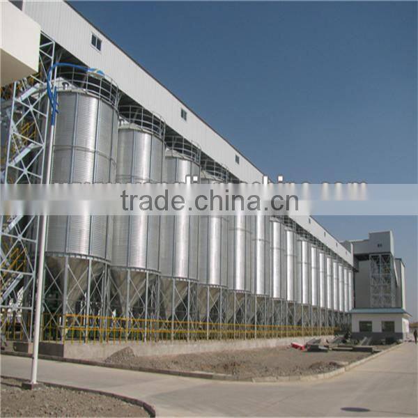 high strength grain storage steel silos price with engineers available to service machinery overseas