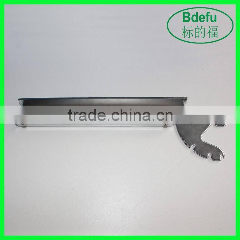 Chrome Floating glass shelf support bracket / hanging shelf hook / wooden board support
