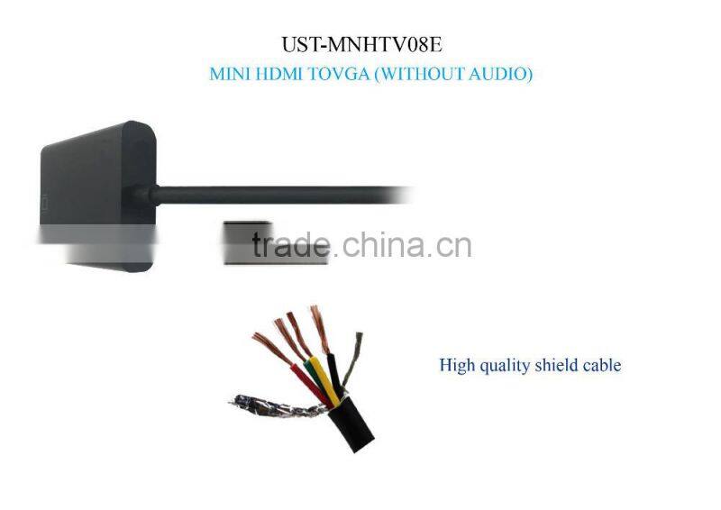 100% new MINI HDM I toVGA HDM I adapter for computer/laptop Multimedia devices