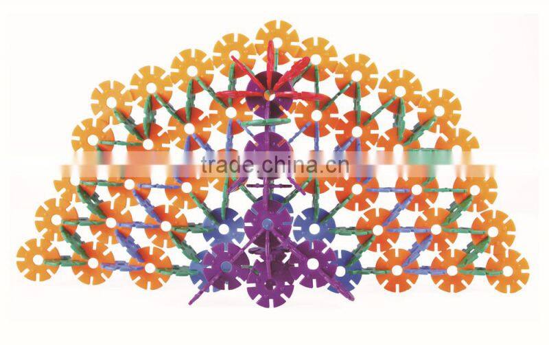 400 pcs kids education plastic diy snowflake toy bricks construction blocks toy