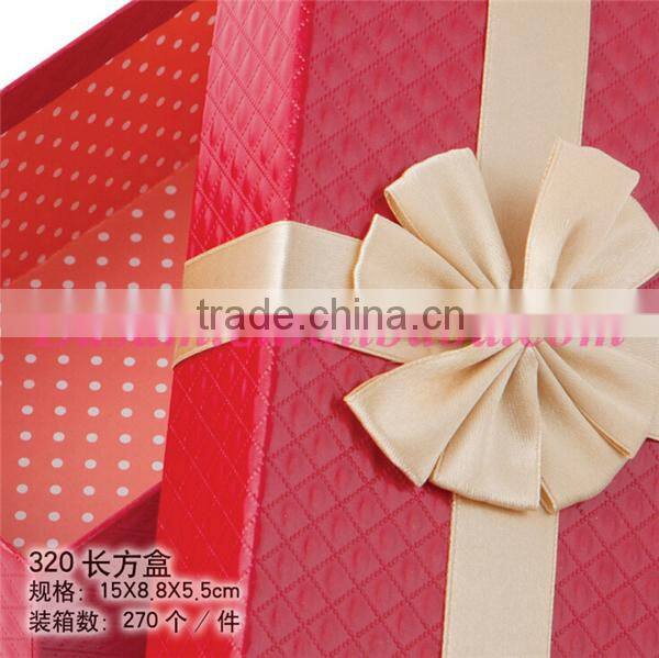 Factory sale 15*8.8*5.5cm high grade wedding gift box,luxury christmas gift box 2015