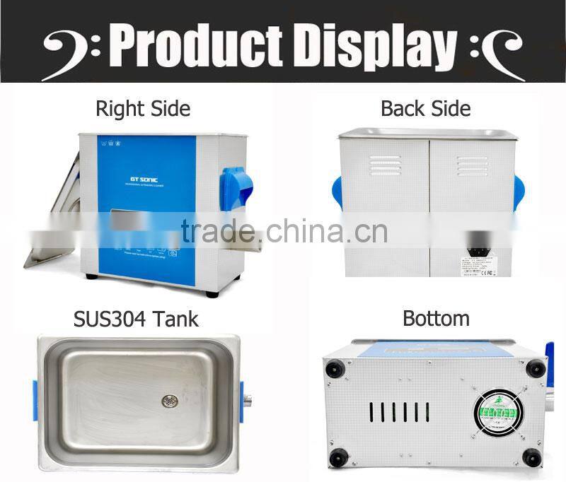 6L benchtop spare part cleaning for industry ultrasonic cleaner GT-1860QTS
