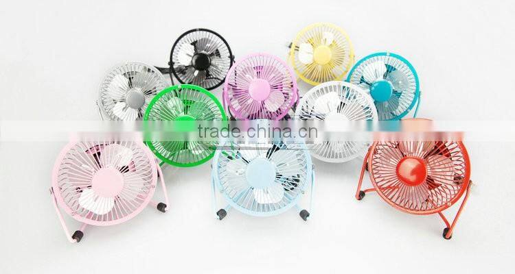 New Mini dc fans Hot selling 5v dc metal cooling fan with usb port mini fans