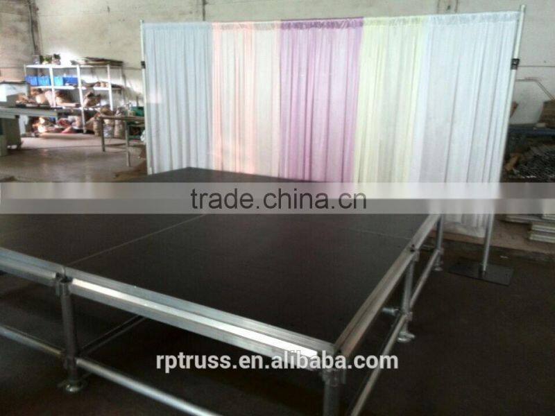 Hot selling RP portable stage with backdrop