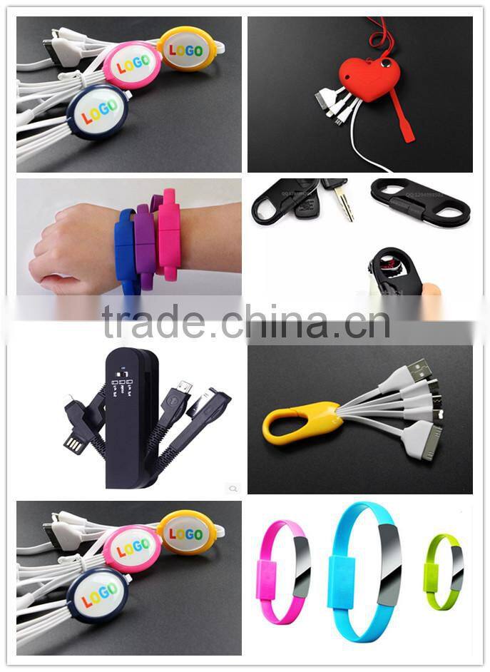 for iPhone for Samsung for Huawei for Nokia 4in1 Charging Cable Can Show Logo