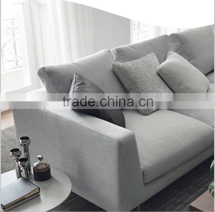 Bomio fabric solid wood Fabric down construction sofa set