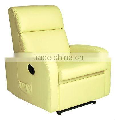 Yellow Leather Recliner Sofa Furniture AL-SF3043