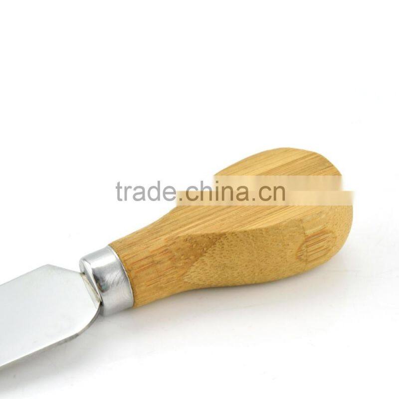 Cheese Steel Knives Set With Bamboo Handle