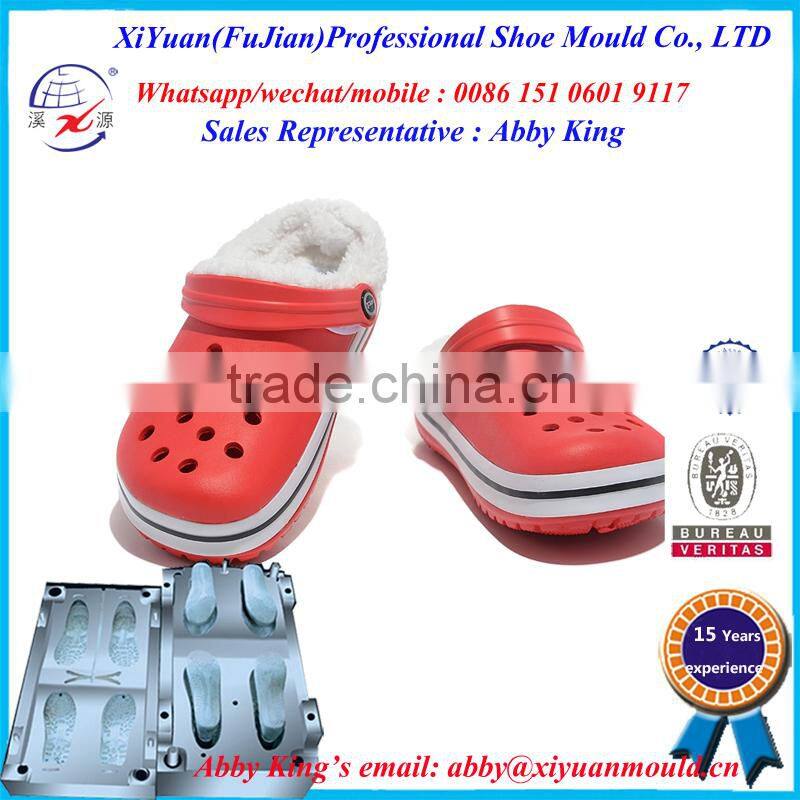 Red Warm EVA shoes mould For Ladies, lovers Winter Fashion EVA slipper mold, High Quality Eva Shoes Winter shoe mold,