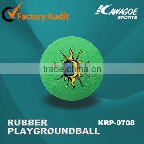 Soft rubber playground ball for children